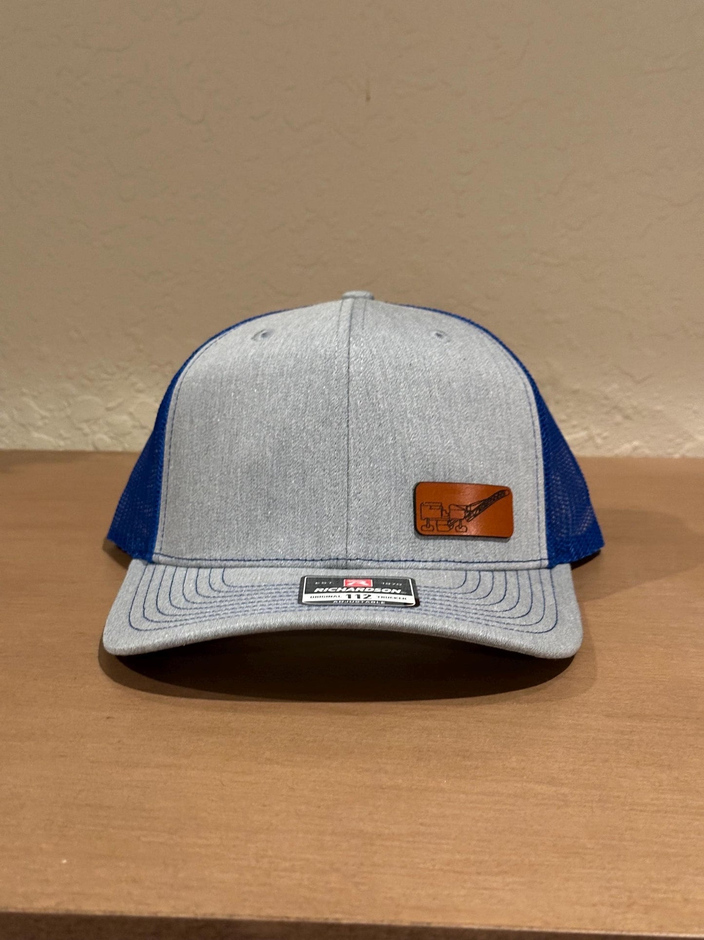 Richardson 112 hat with Asphalt Milling Machine leather patch