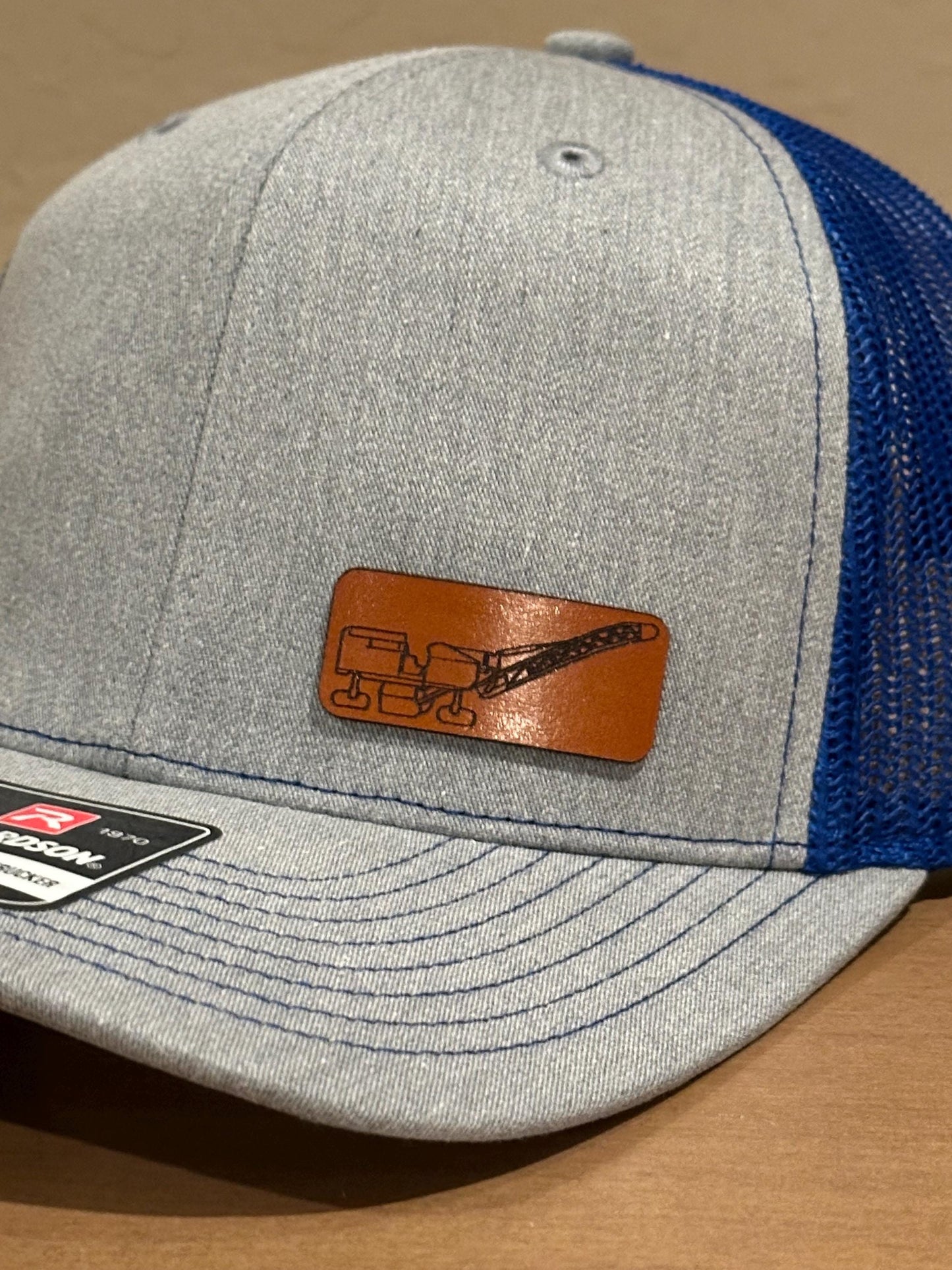 Richardson 112 hat with Asphalt Milling Machine leather patch
