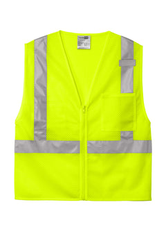 Custom ANSI Class 2 Safety Vest — CornerStone CSV102 — Safety Yellow