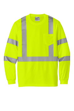 Custom ANSI Class 3 Hi-Vis Long Sleeve — CornerStone CS203 — Safety Yellow