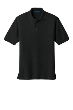 Custom Embroidered Silk Touch Polo — Port Authority K500 — Black