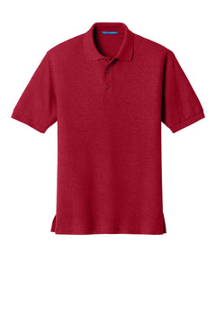 Custom Embroidered Silk Touch Polo — Port Authority K500 — Red