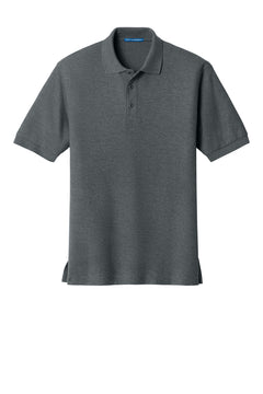 Custom Embroidered Silk Touch Polo — Port Authority K500 — Steel Grey