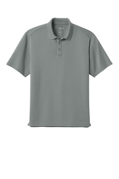 Custom Embroidered Performance Pique Polo — Port Authority K240 — Gusty Grey