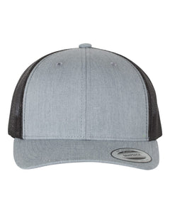 Yupoong 6606 — Heather Grey/Black