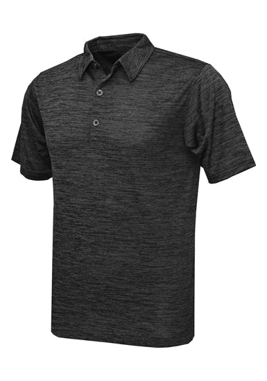 BAW DT10 Vintage Polo — Charcoal Heather