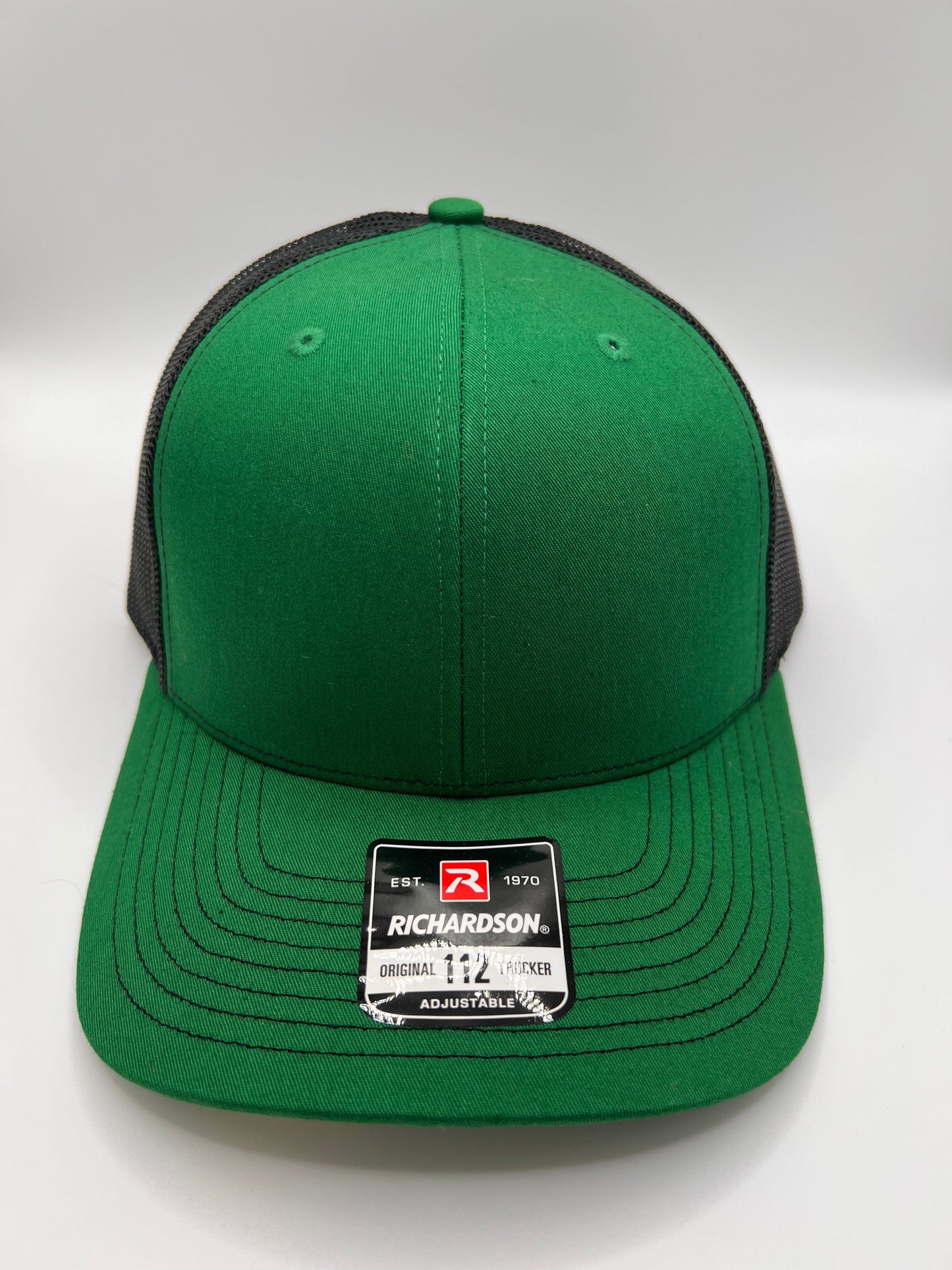 Richardson 112 hat with elk themed laser engraved patch