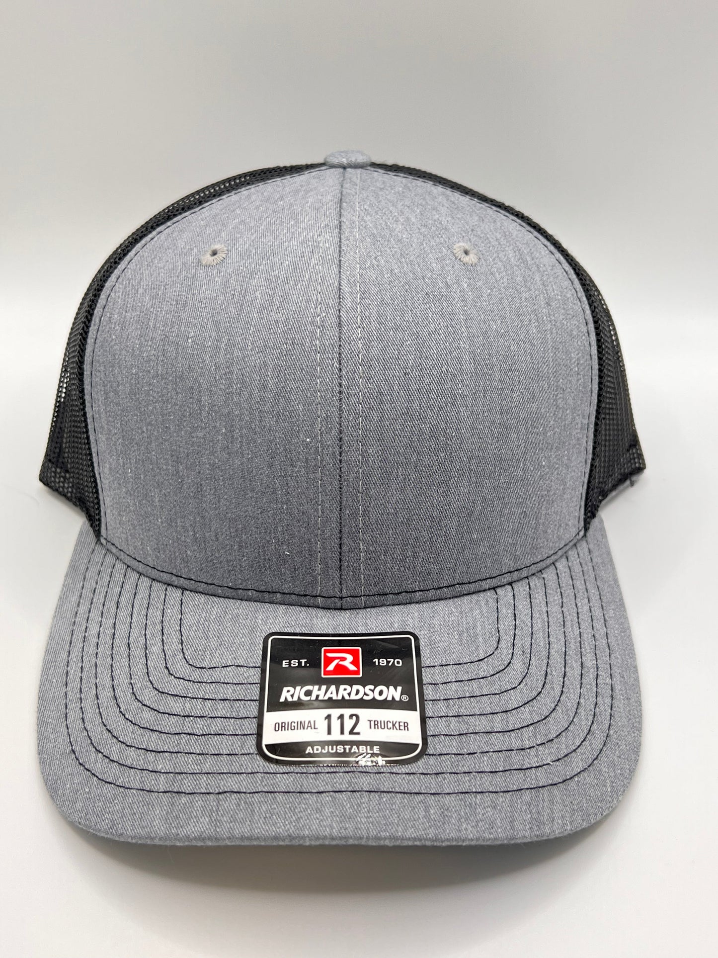 Richardson 112 hat with elk themed laser engraved patch