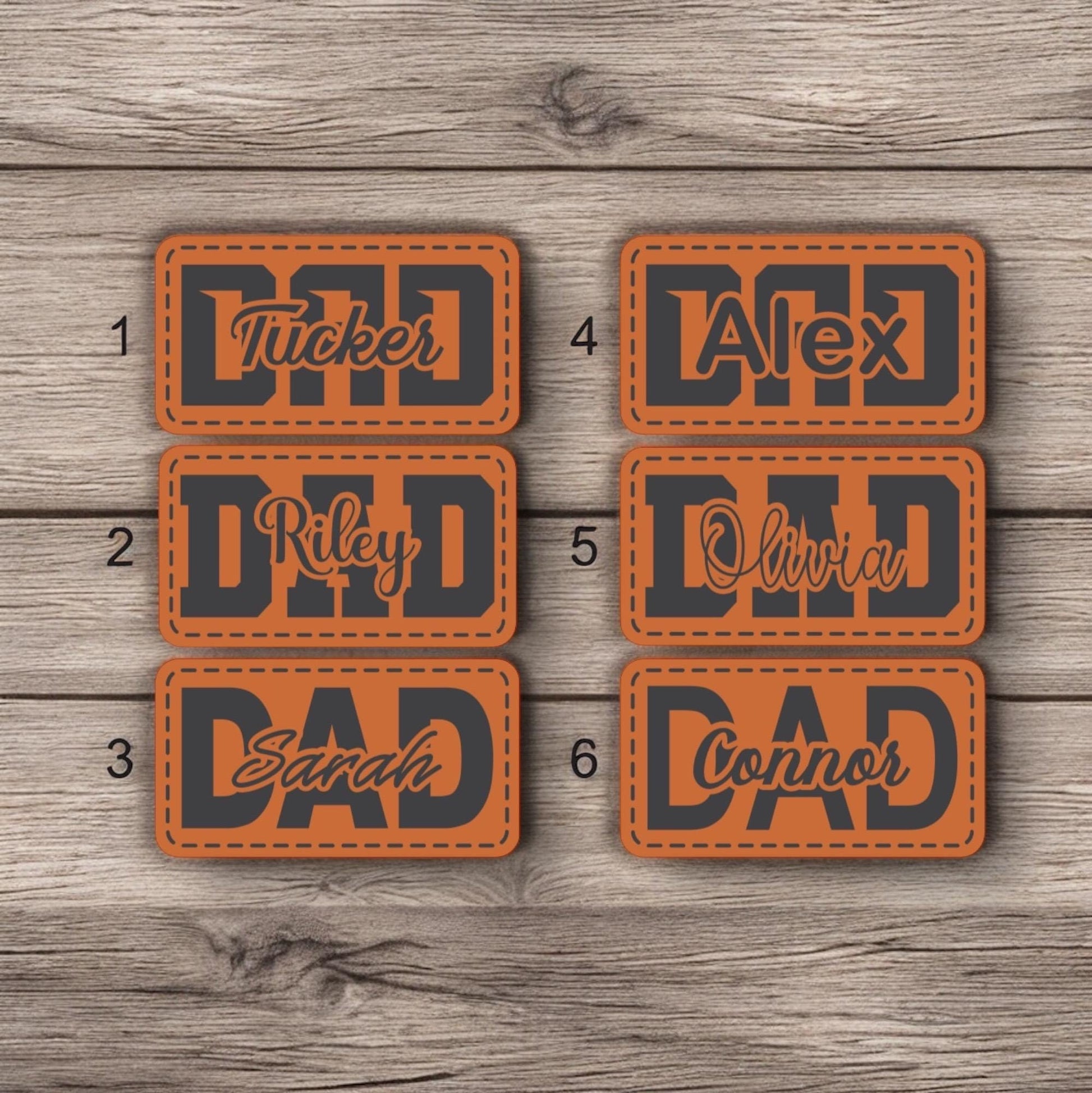 Custom Leather Patch Dad Hat | Personalized with Kid's Name