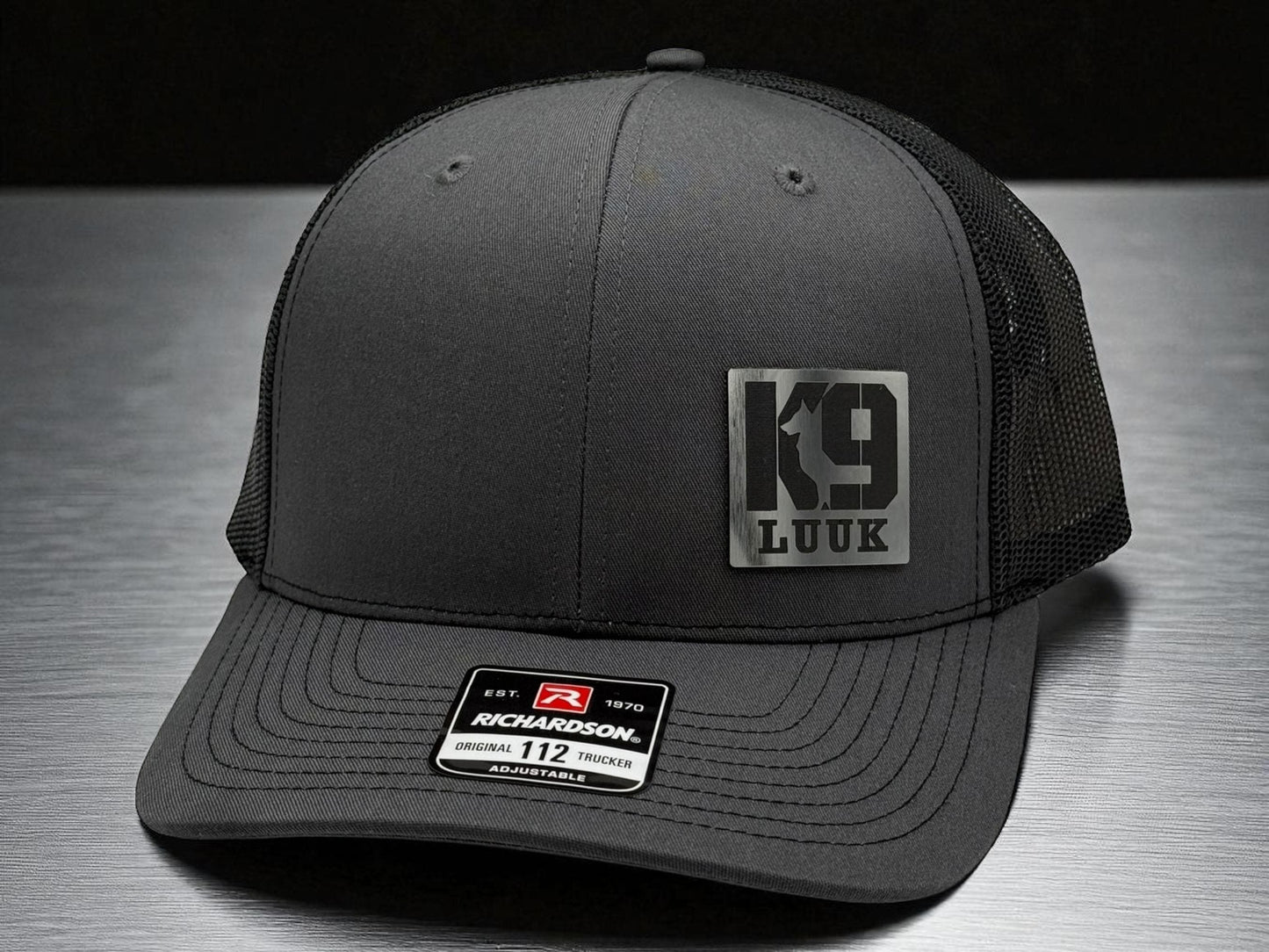 Richardson 112 K9 Patch Trucker Hat - Personalized K9 Name