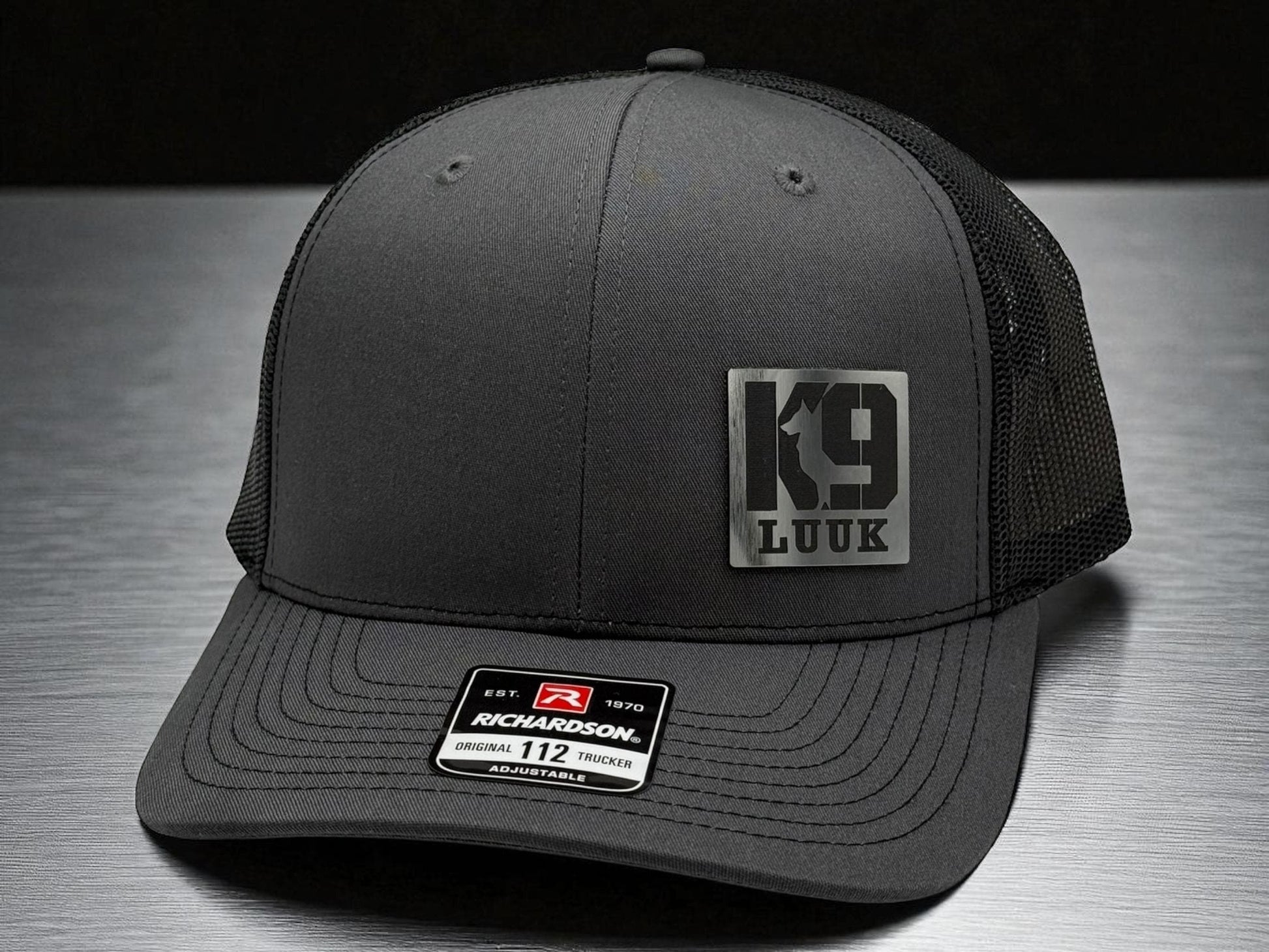 Richardson 112 K9 Patch Trucker Hat - Personalized K9 Name