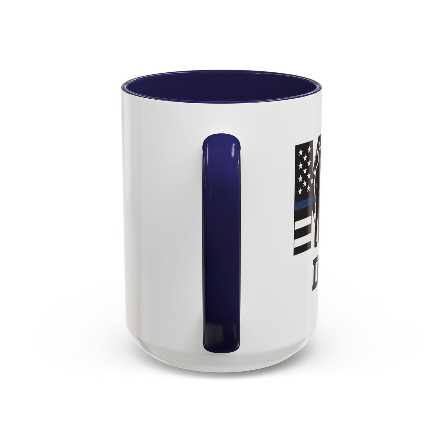 Customizable K9 Silhouette Mug | Personalized Police K9 Name, Coffee Cup