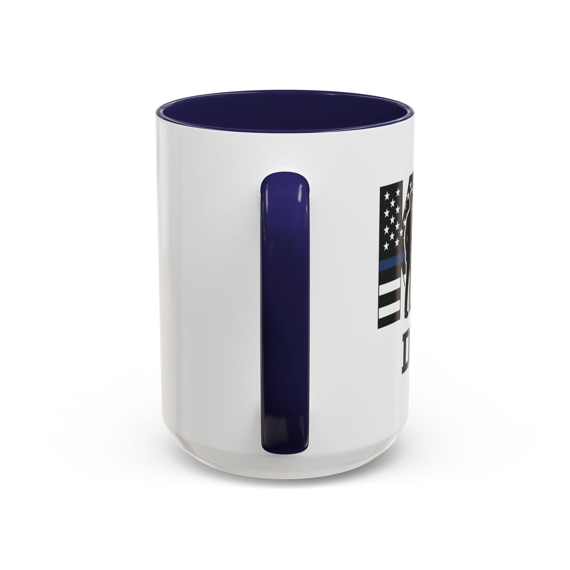 Customizable K9 Silhouette Mug | Personalized Police K9 Name, Coffee Cup
