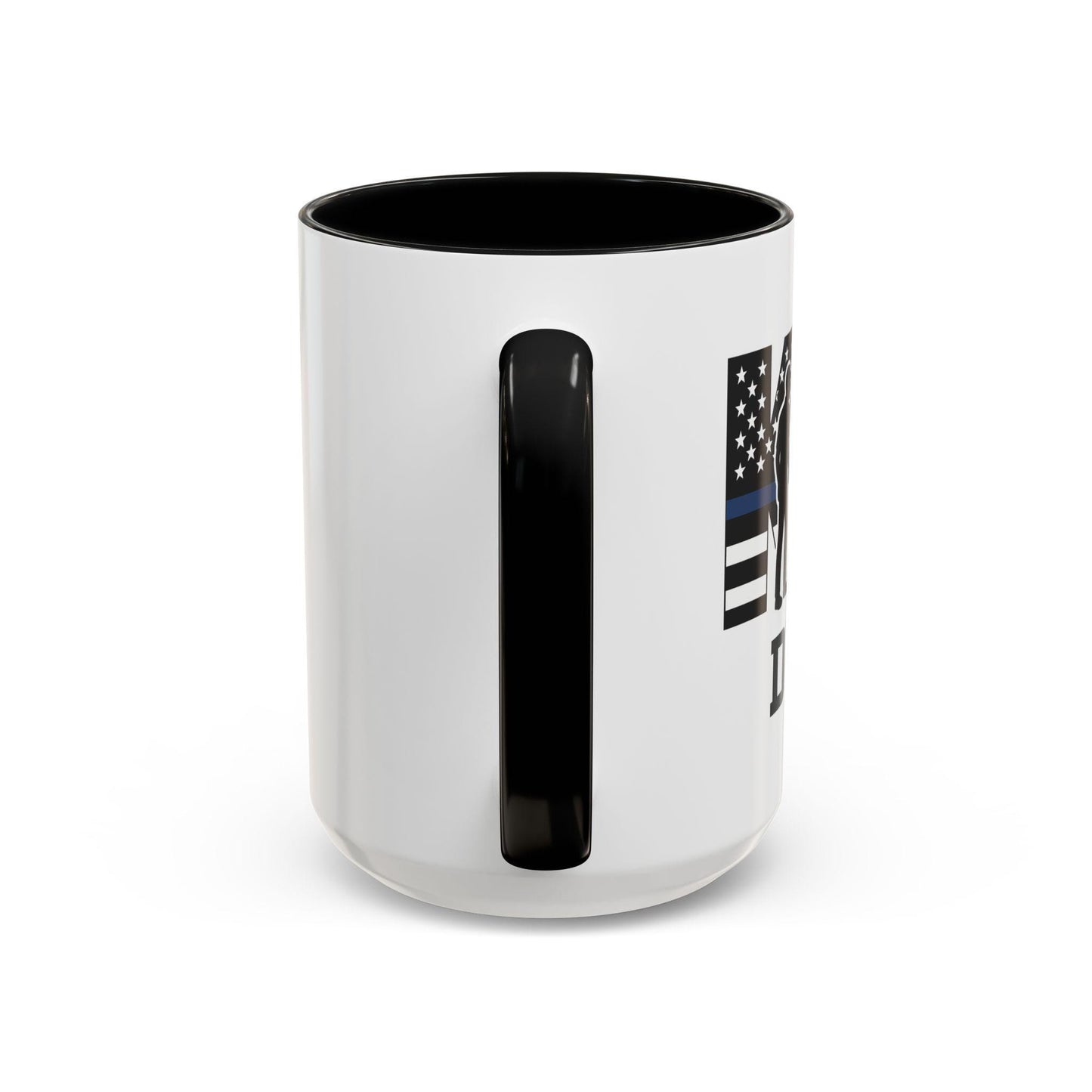 Customizable K9 Silhouette Mug | Personalized Police K9 Name, Coffee Cup