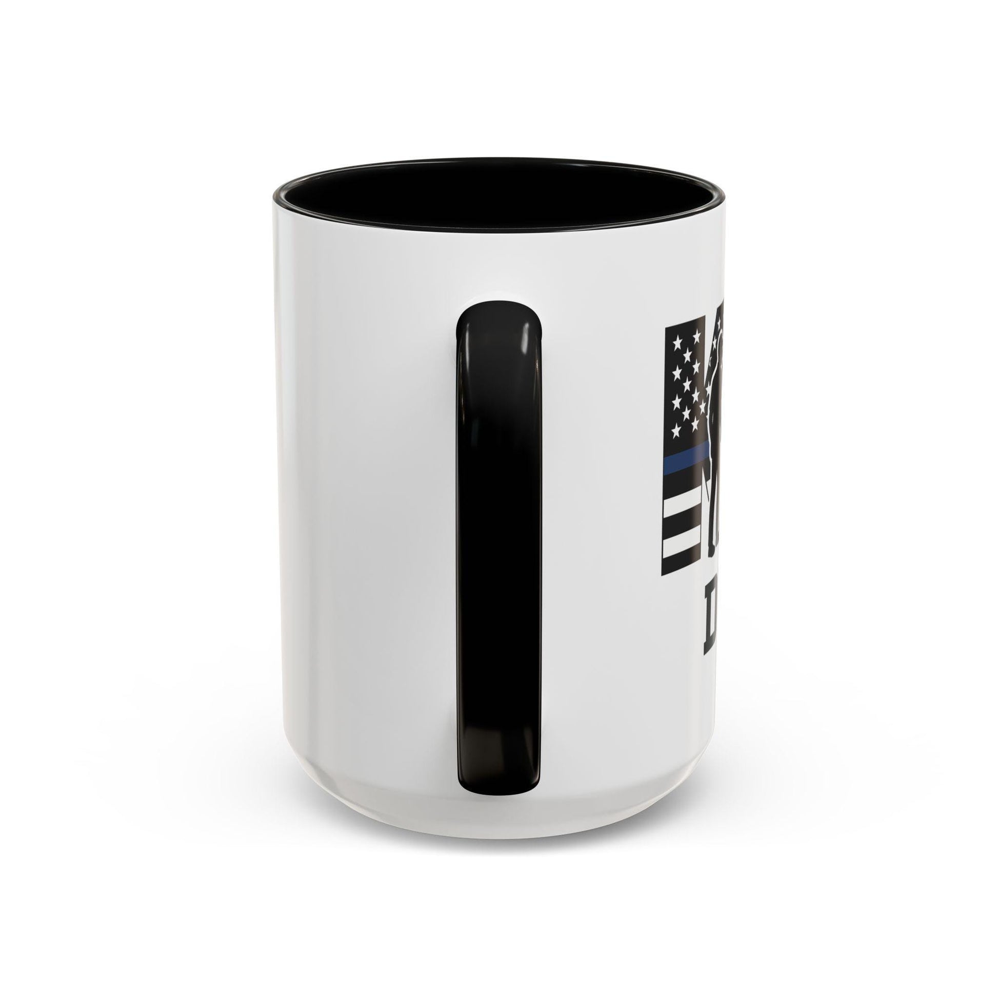 Customizable K9 Silhouette Mug | Personalized Police K9 Name, Coffee Cup