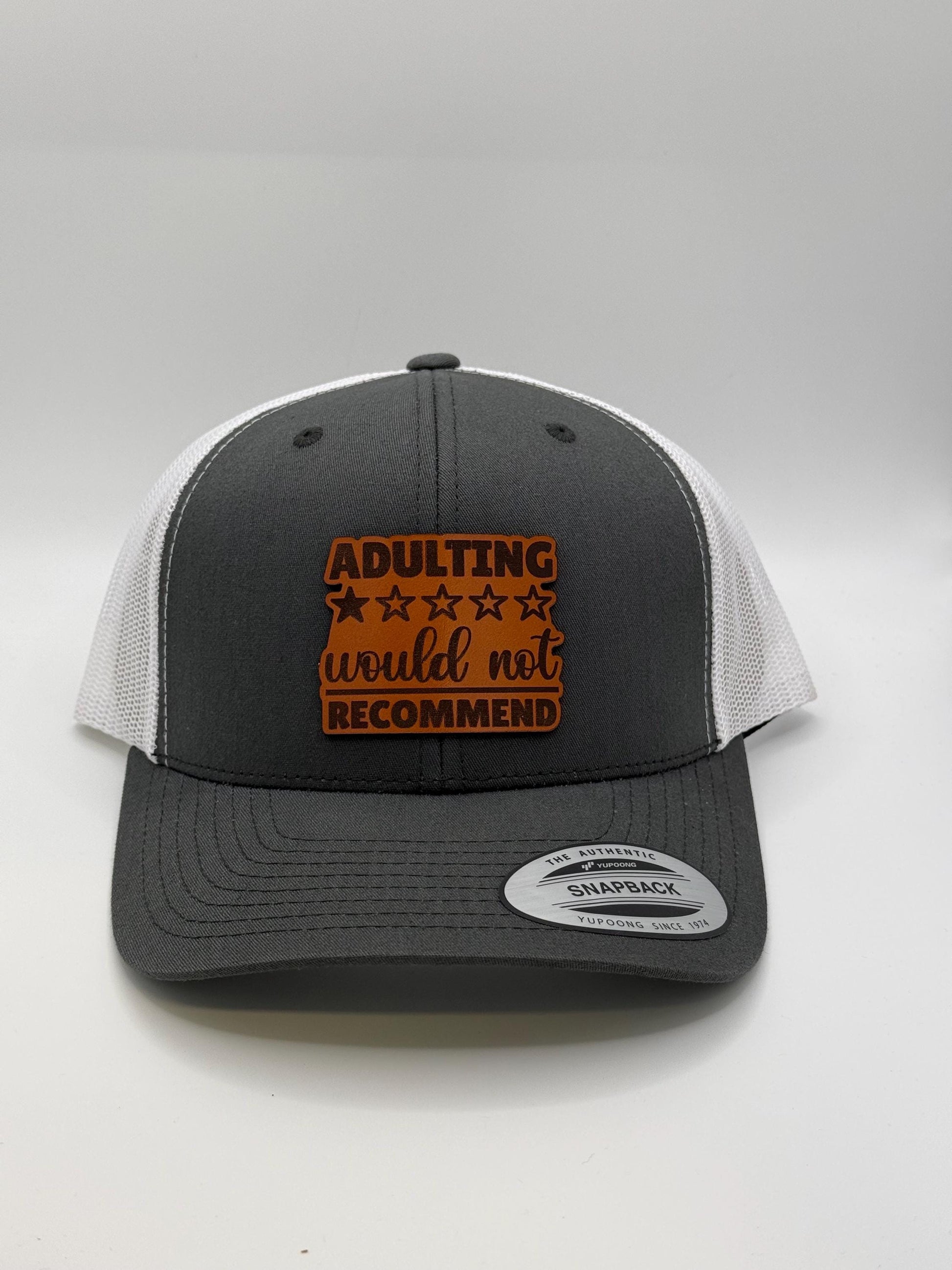 Funny Sarcastic Adulting 1 Star review hat