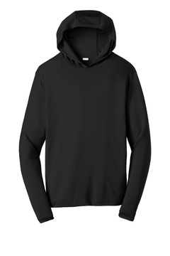 Custom Printed Hooded Performance Pullover — Sport-Tek ST358 — Black