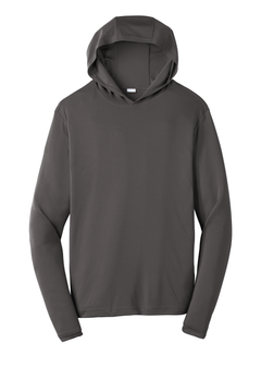 Custom Printed Hooded Performance Pullover — Sport-Tek ST358 — Iron Grey