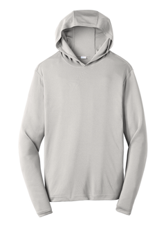 Custom Printed Hooded Performance Pullover — Sport-Tek ST358 — Silver